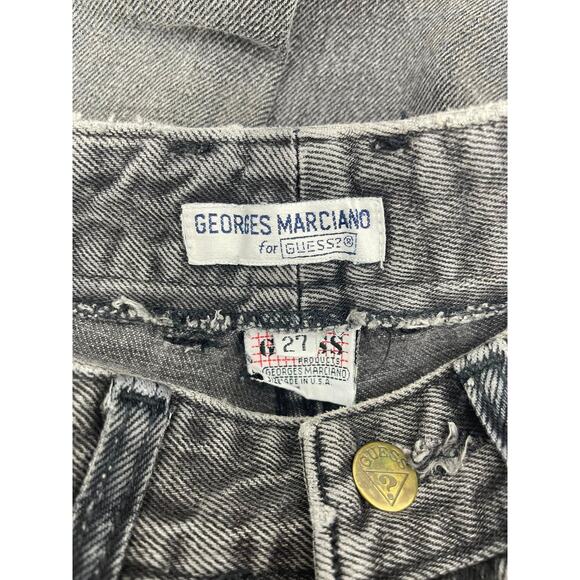 Vintage Georges Marciano for GUESS Washed Black High Rise Skinny Jeans - Picture 6 of 7